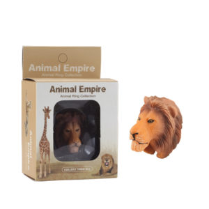 animal Lion ring toy zoo promotion toy for kids