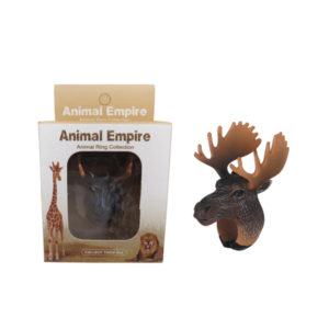 animal Moose ring toy zoo promotion toy for kids