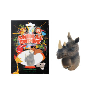 Rhino ring toy plastic ring toy simulation animal gift
