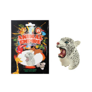 Snow leopard ring toy plastic ring toy simulation animal gift