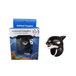 Killer whale toy ring aqcuarium toy marine animals toys