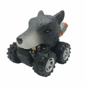 wolf toy pull back car plastic toys