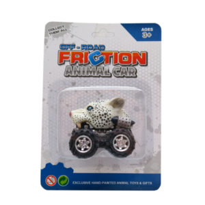 Toy car animal snow leopard head toys pull back animal vehicles