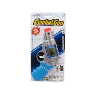Flashing gun battery option toy plastic toy with sound