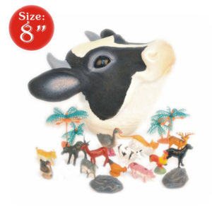 Farm animal toy cow head cute toy