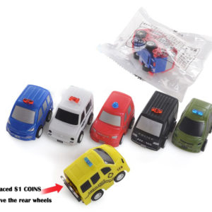 Pull back police car small car toy plastic car