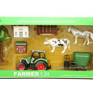 Farmer car set diecast toy pull back car