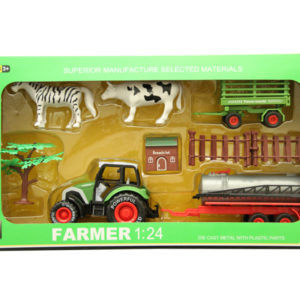 Diecast car toy farmer set vehicle toy