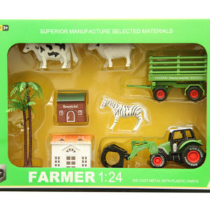 Diecast car toy farmer set vehicle toy