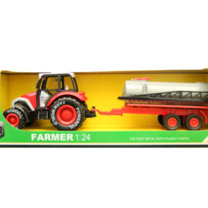 Pull back car metal toy farmer car for children