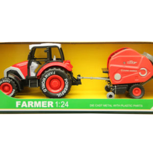 Farmer tractor metal car toy pull back car