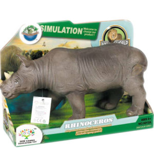 Rhino toy black animal toy figure toy