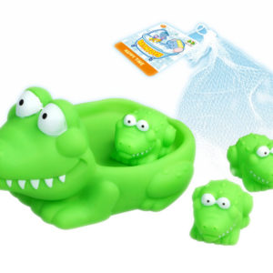 Crocodile family bath toy vinyl toy set