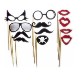 Paper mustache set beard toy beard with stick