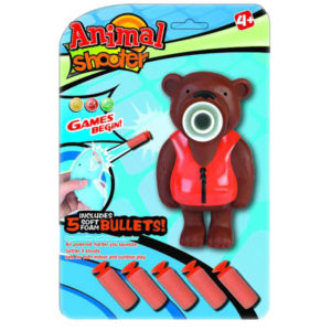 Bear shooter vinyle animal toy outdoor shooting toy