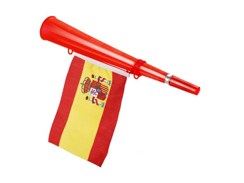Football trumpet horn with national flag soccer speaker toy