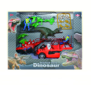 Dinosaur set toy rescue animal toy vehicle