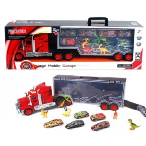 Container truck toy metal car dinosaur toy