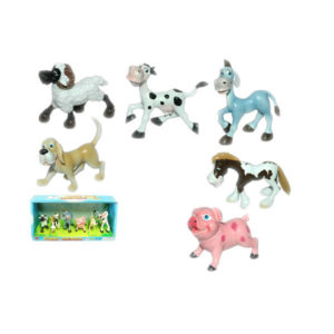 Farm animals cute toy cartoon set