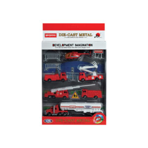 Diecast vehicle toy fire engine set diecast toy