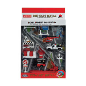 Diecast vehicle police set car toy