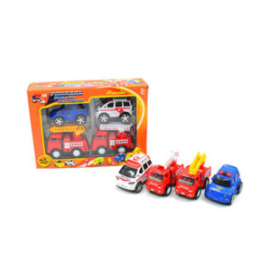 Engineering car toy vehicle pull back toy