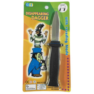 Receding blade dagger toy dagger plastic dagger