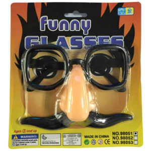 Toy glasses mask glasses mustache and glasses