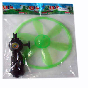 Pull string UFO flying disc frisbee toy