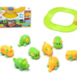 Animal track pull back toy cartoon toy
