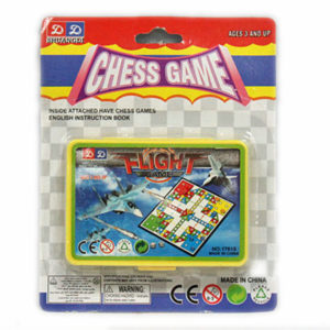 Aeroplane chess board game promotion toy