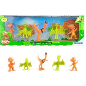 Cartoon dinosaur hard body toy animal toy