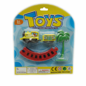 Railway train wind up toy vehicle toy with tree