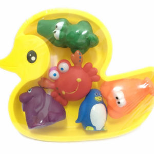 Cartoon bath toy funny toy 5pcs sea animal bath toy