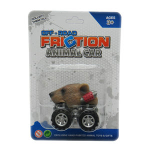 Animal car pull back car grizzly bear toy car