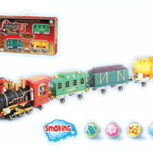 Electric toy battery operate train toy train with smoke