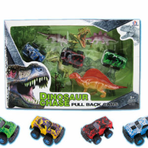Dinosaur car set animal car toy pull back car