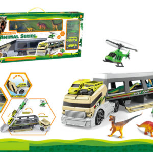 Free wheel truck toy dinosaur truck plastic toy car