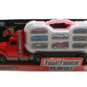 B/O container truck metal car toy truck with light