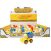 Cartoon vehicle pull back toy engineering car
