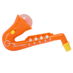 Saxophone toy instrument toy lighting toy with whistle