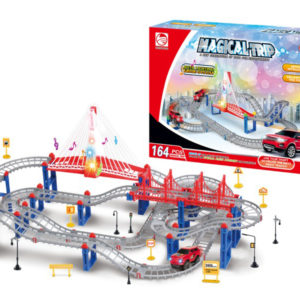 Electric track toy electric rail car intelligent toy