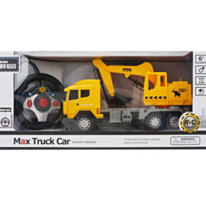 R/C excavator toy 4 channel truck with light vehicle toy