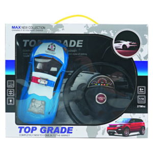 R/C police car 4 channel steering wheel car high quality toy