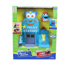 Police station toy model toy with light and music funny toy