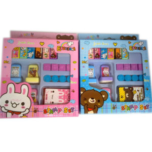 Bear and rabbit stamp Cartoon seal toy educational toy