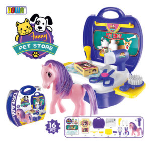 pet suitcase interesting toy cute toy set