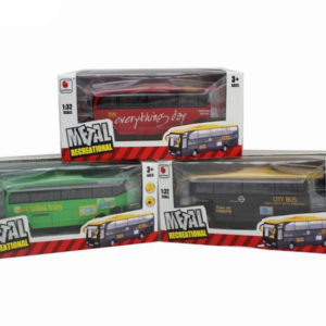 bus toy metal vehicle pull back toy