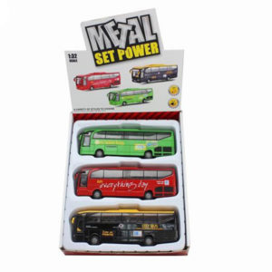 lighting bus metal vehicle cute toy