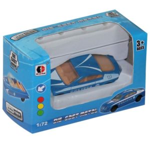 blue police car funny vehicle free wheel toy